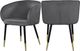 Meridian Furniture Louise Gray Velvet Dining Chair-1