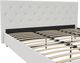 dhp furniture® Dakota White King Upholstered Panel Bed-4