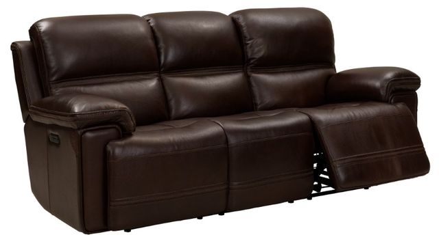 BarcaLounger® Sedrick El-Paso Walnut Leather Power Reclining Sofa-1