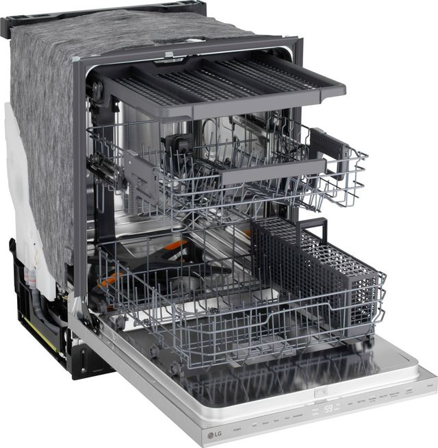 LG 24" PrintProof™ Stainless Steel Top Control Built-In Dishwasher with 1 Hour Wash & Dry-2