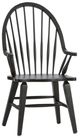Liberty Furniture Hearthstone Ridge Black Windsor Back Arm Chair-0