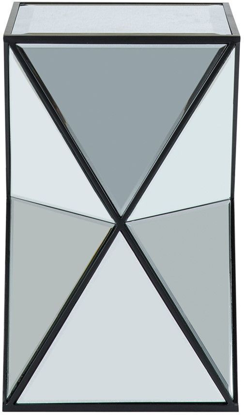 Olliix by Madison Park Silver Hendrix Angular Mirror Accent Table-1