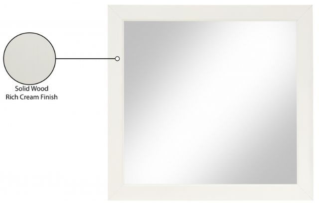 Meridian Furniture Fairfax Cream Dresser Mirror-4