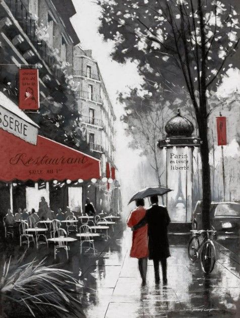 Classy Art Rainy Paris II by A. Orme Wall Art-0