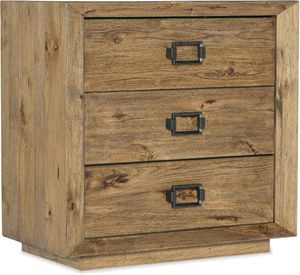 front view of the Big Sky 3-Drawer Nightstand