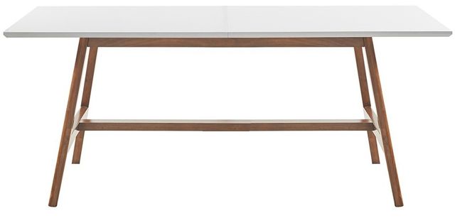 Olliix by Madison Park Parker Off-White Dining Table with Pecan Base-0