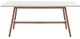 Olliix by Madison Park Parker Off-White Dining Table with Pecan Base-0