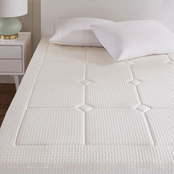Olliix by Sleep Philosophy White Queen Deluxe 3" Quilted Memory Foam Mattress Topper-3
