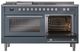 Ilve® Professional Plus II 60" Blue Grey Pro Style Dual Fuel Range-4