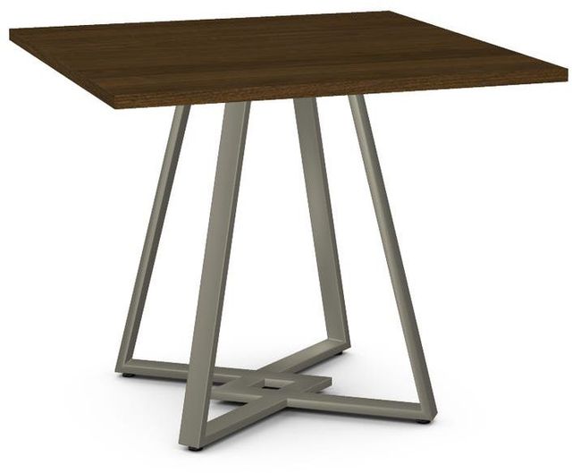 Amisco Customizable Dirk Walnut Veneer Square Table-0
