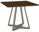 Amisco Customizable Dirk Walnut Veneer Square Table-0