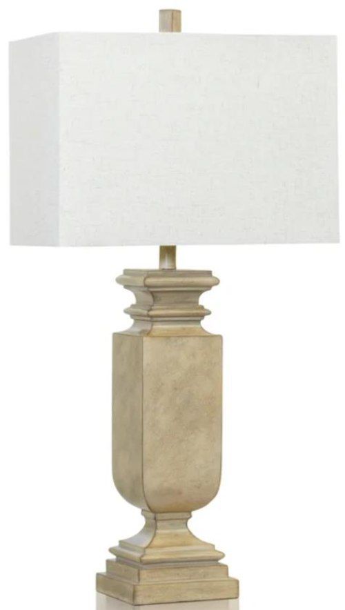 Stylecraft Beige/White Table Lamp -0