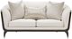 Michael Amini® Paris Chic Cremini Espresso Loveseat-1
