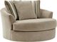 Benchcraft® Linenhause Dune Oversized Swivel Accent Chair-0