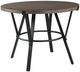 Homelegance® Crowley Brown Counter Height Table with Black Base-0
