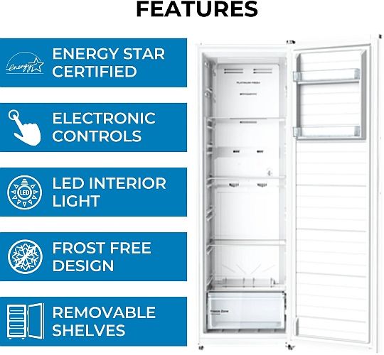 Kenmore® 24" 11 Cu. Ft. White Convertible Upright Freezer-4