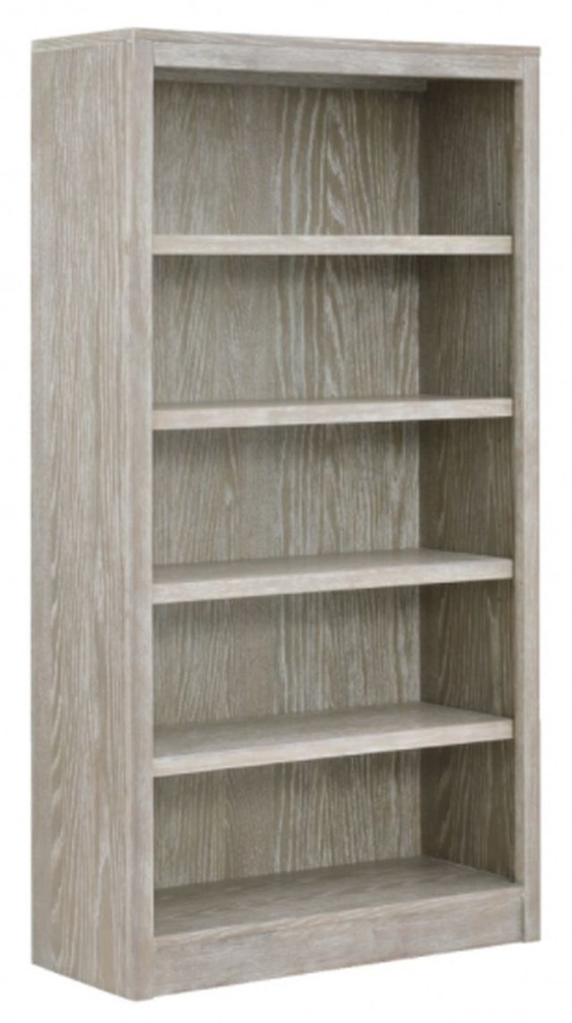 Winners Only® Fresno Light Grey 32" Open Bookcase-0