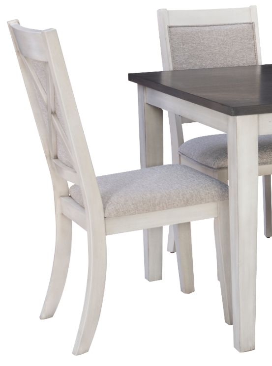 Powell® Mckoy 7-Piece Charcoal/White Dining Table Set -1