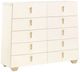 Michael Amini® Fantosini Gold Creamy Pearl Drawer Chest-0
