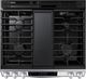 Samsung Bespoke 30" White Glass Slide In Gas Range-1