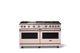 Viking® 5 Series 60" Blush Pro Style Gas (LP) Range with Brushed Brass Trim-0