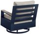 Signature Design by Ashley® Mabry Shores Driftwood/Navy Blue Aluminum/Fabric Outdoor Swivel Glider Chair-3