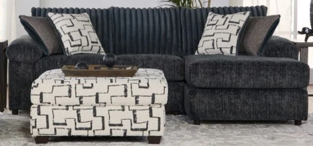 Hughes Furniture® 19950 2-Piece Galactic Charcoal Right-Arm Facing Sectional-0