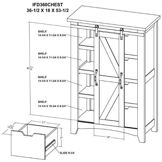 International Furniture Direct Pueblo White Chest-2