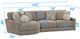 iAmerica Woodford 2pc Mushroom Cuddler Sectional-3