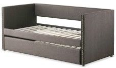 Mazin Furniture Therese Gray Daybed With Trundle-1