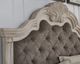 Signature Design by Ashley® Andonhall Antique White/Gray King Upholstered Panel Bed-4