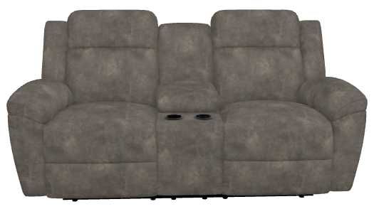 La-Z-Boy® Joel Smoke Power Reclining Loveseat with Console and Headrest-1