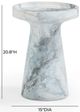 TOV Furniture Zara Blue/White Indoor/Outdoor Side Table-2