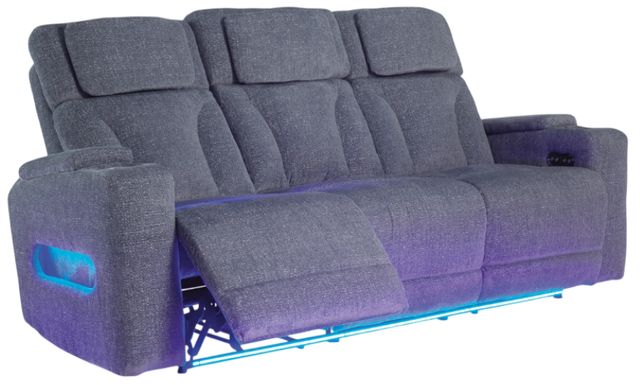 Signature Design by Ashley® Forest Lake Steel Power Reclining Sofa with Adjustable Headrest-3