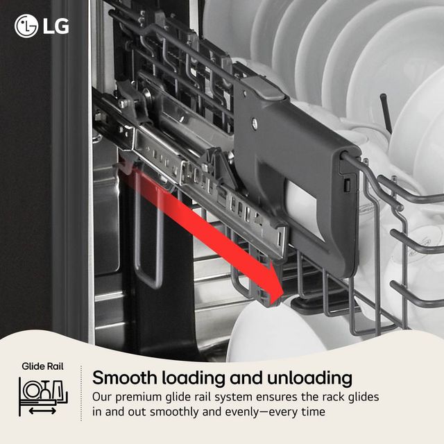 LG 24" PrintProof™ Stainless Steel Top Control Built-In Dishwasher with QuadWash® Pro, TrueSteam®, Dynamic Heat Dry™ and AutoVent Dry™-4