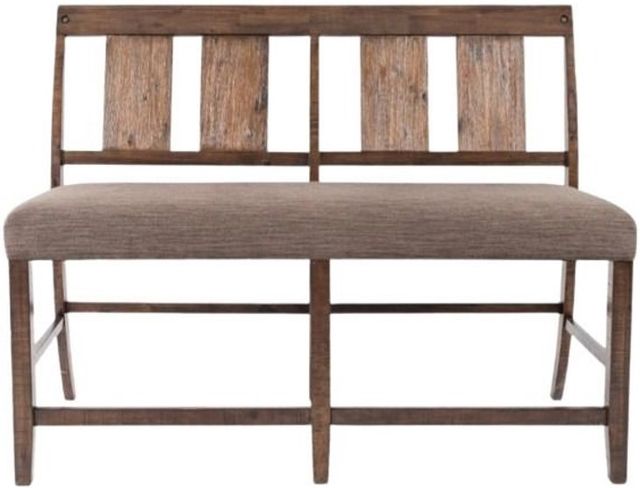Jofran Inc. Mission Viejo Warm Brown Counter Bench-2