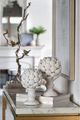 A & B Home Albinia White Large Artichoke-2