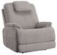 Flexsteel® Zecliner Model 1 Dove Power Sleep Recliner with Power Headrest and Lumbar-0