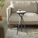 Uttermost® Tilton White Marble Top Accent Table with Dark Bronze Base-1