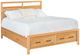 Archbold Furniture Customizable Amish Essentials Maverick Cherry King Platform Storage Bed-0