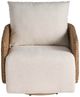 Universal Explore Home™ Enzo White Swivel Chair-1