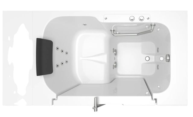 American Standard Gelcoat Premium Series White 32" x 52" Walk-In Tub with Whirlpool System - Right-Hand Drain-2