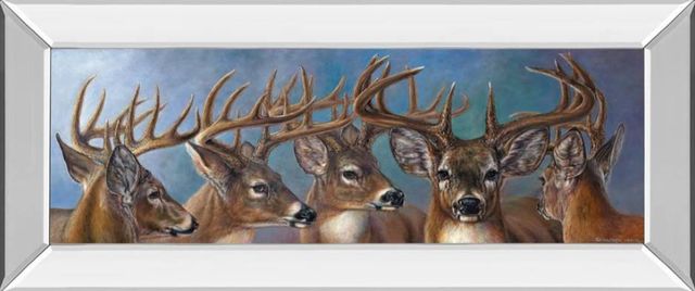 Classy Art Five Bucks by Carolyn Mock Mirrored Frame Wall Art-0