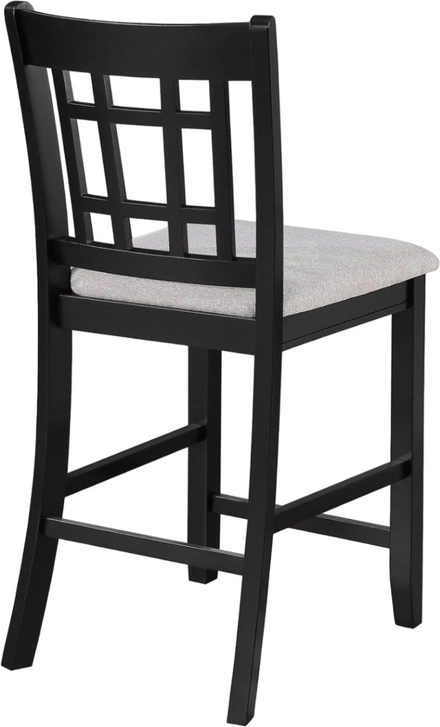 Crown Mark Hartwell Black/Light Gray Counter Chair-3