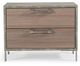 VIG Furniture Nova Domus Boston Brown/Stainless Steel Nightstand-2