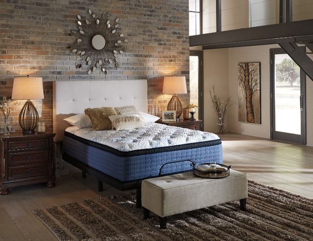 Sierra Sleep® by Ashley® Mt Dana 2-Piece Hybrid Euro Top and Adjustable Base King Queen Mattress Set-3