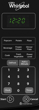 Whirlpool® 0.7 Cu. Ft. Black Countertop Microwave-1