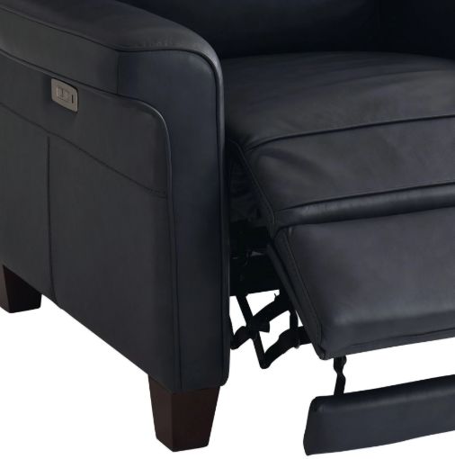 Bassett® Furniture Dixon Cobalt Leather Wallsaver Power Recliner-1