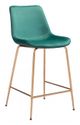 Zuo® Tony Green and Gold Counter Chair-0