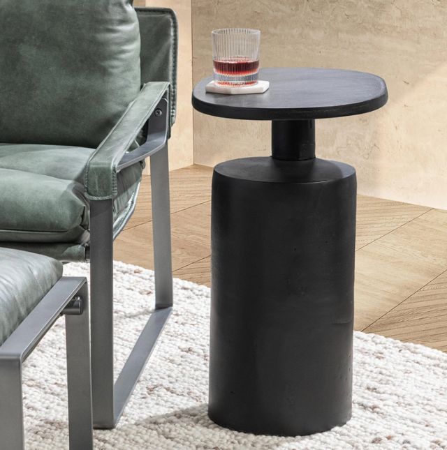 Classic Home Decklyn Black Side Table-1